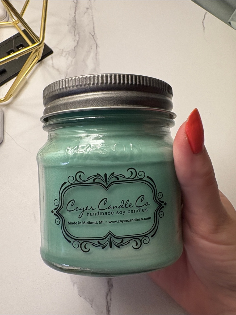 Unused pine candle